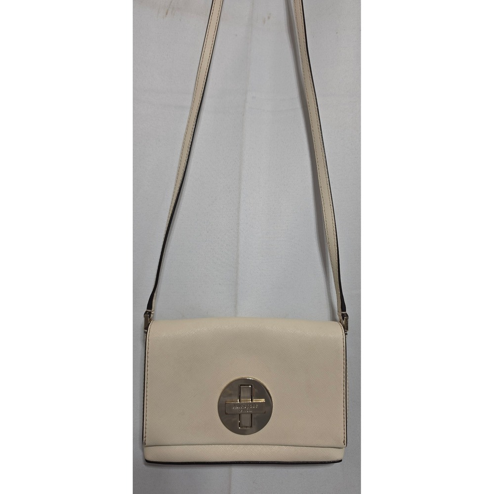 Kate Spade Newbury Lane Sally Crossbody Bag Cream Saffiano Leather WKRU2256